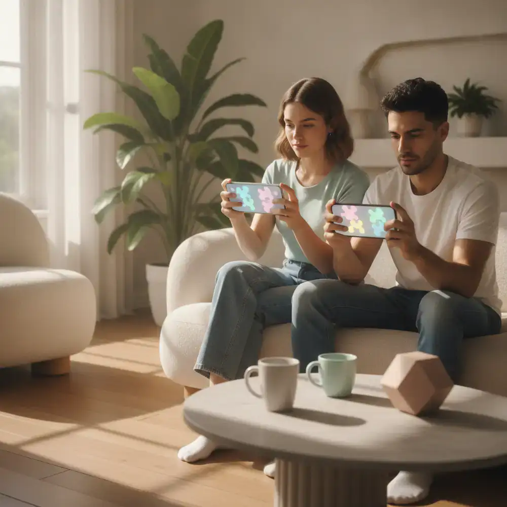Players testing the smooth puzzle game on their mobile devices
