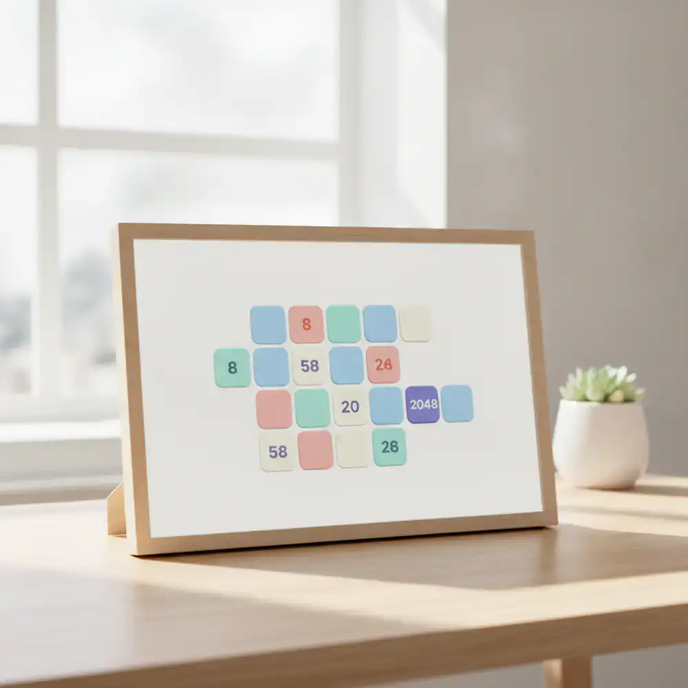 Prototype interface of the clean 2048 puzzle game